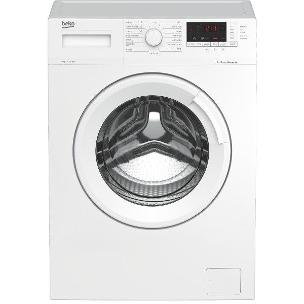 מכונת כביסה BEKO WTV7413 לבנה 7 ק"ג עם טכנולוגיית SteamCure