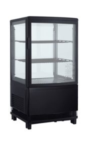 מקרר קינוחים שחור 58 ליטר תעשייתי