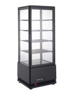 מקרר קינוחים 98 ליטר שחור תעשייתי