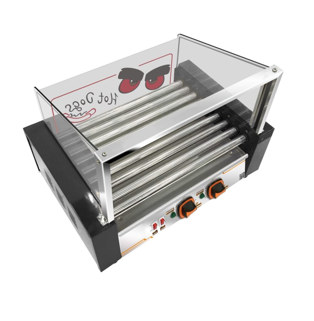 מכונת נקניקיות 9 גלילים חשמלי תרמוסטט וגוף חימום EGO גרמני תעשייתי