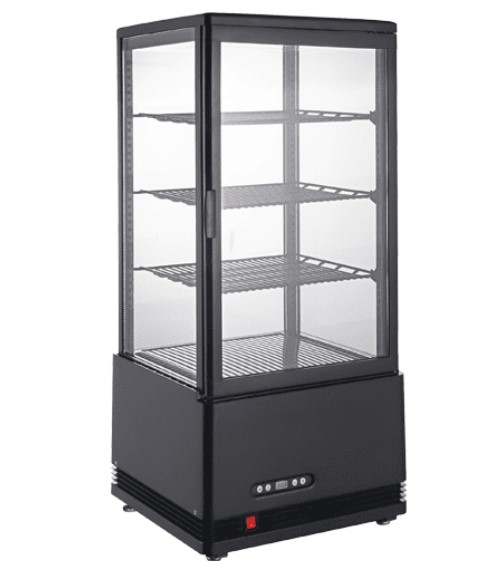 מקרר קינוחים שחור 78 ליטר תעשייתי מקצועי