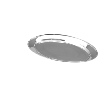 פלטה אובלית 25 ס”מ נירוסטה