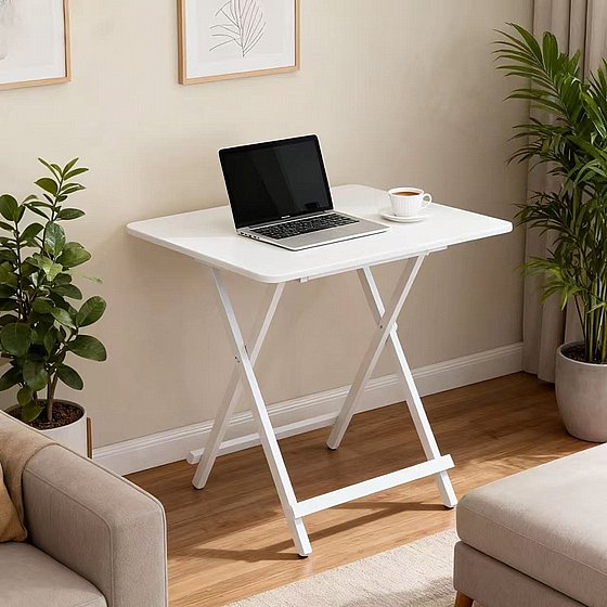 שולחן מתקפל דגם הגר HAGAR בגוון לבן מבית סטאר שופ STAR SHOP