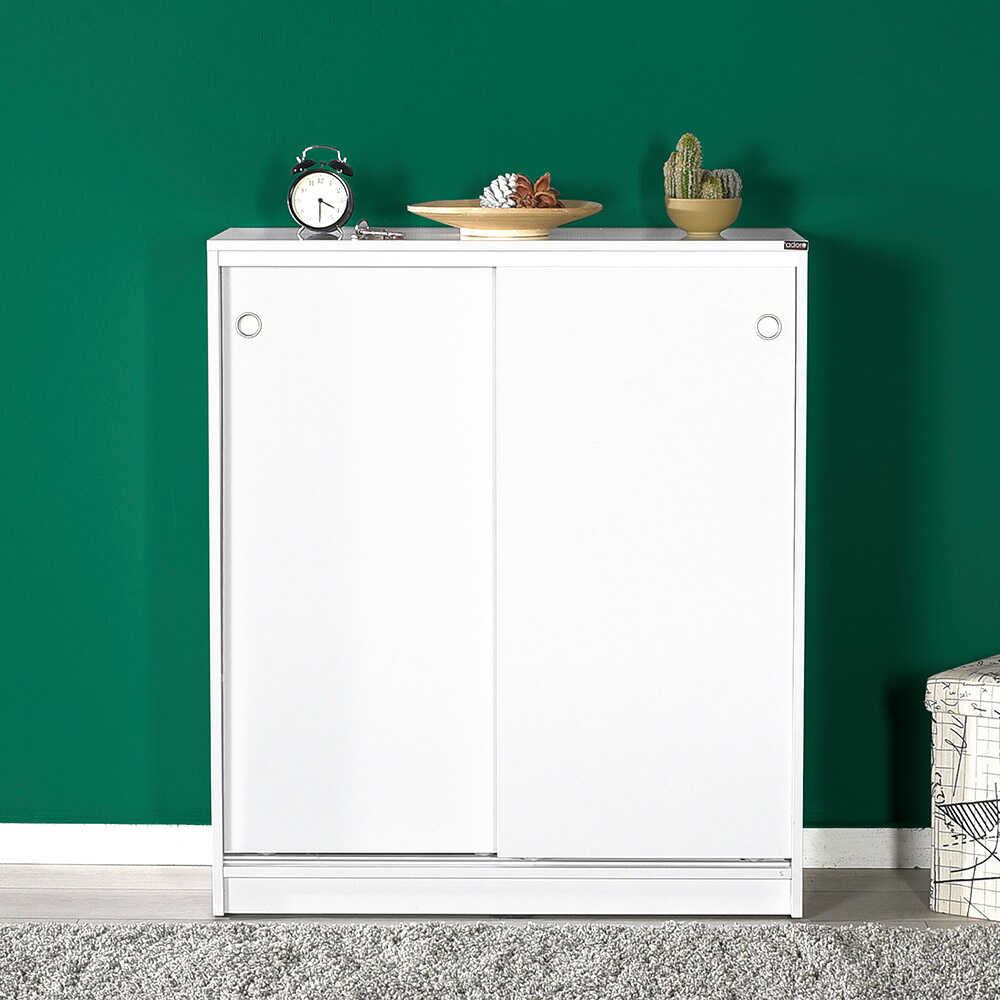 ארון הזזה נמוך רב תכליתי דגם DR-322 – עיצוב קלאסי וסונומה - מבית HOMAX