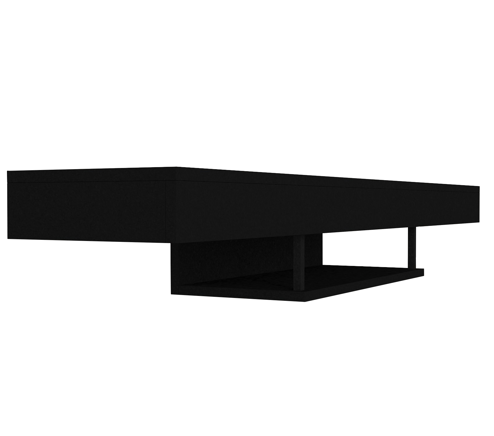 מזנון טלוויזיה צף דגם DE2507: עיצוב מודרני, רחב 150 ס"מ, שחור - מבית HOMAX – תמונה 5