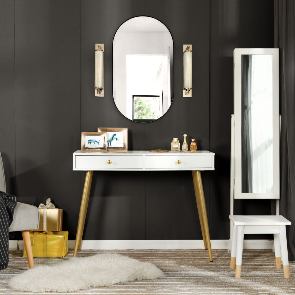 קונסולת כניסה עם מגירות אחסון, מתאימה לכל חלל; הרכבה עצמית קלה - מבית HOMAX