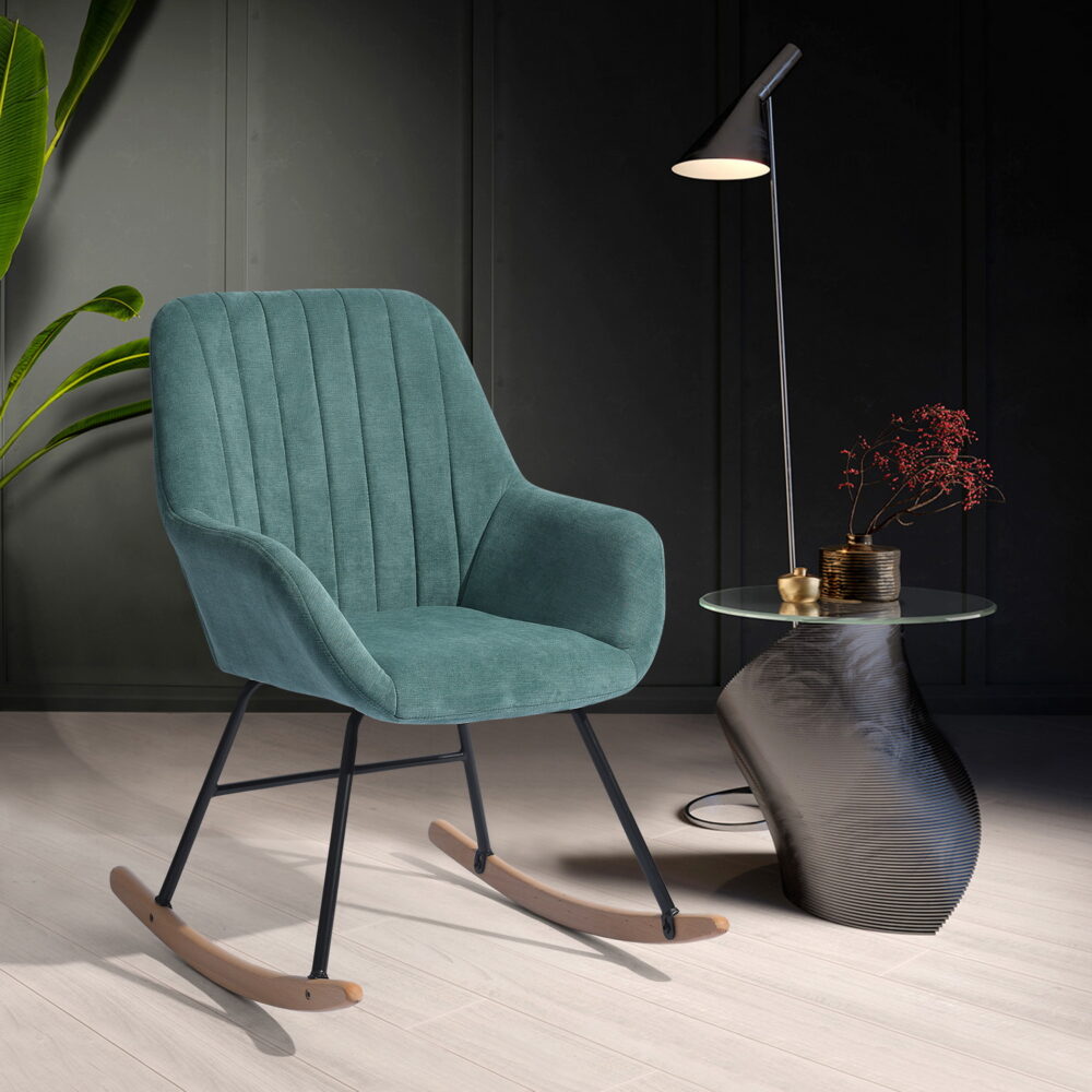 כורסת נדנד BURKS - ריפוד מיקרופייבר עמיד וקל לניקוי, עיצוב מודרני - מבית HOMAX