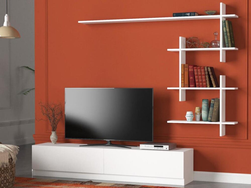 מזנון טלוויזיה אניק DE4101 - כולל יחידת אחסון באיכות גבוהה  ISO 9001 - מבית HOMAX