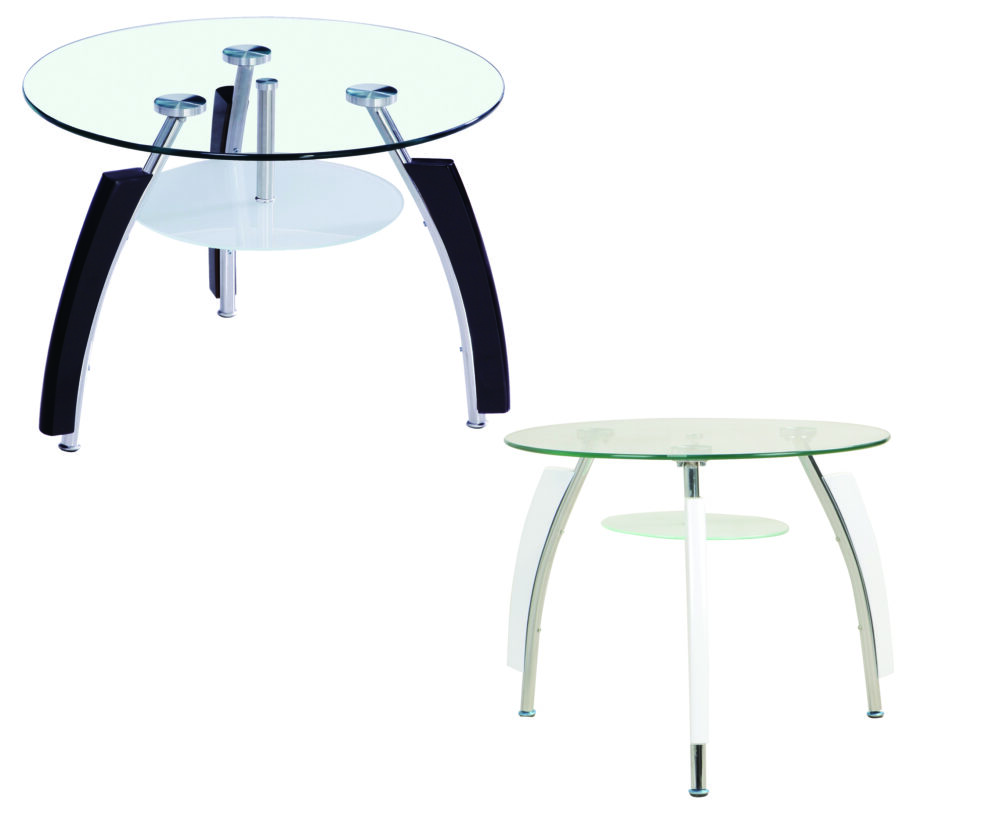 שולחן קפה לוקה - זכוכית מחוסמת ומדף מרחף יאופנתי 60 ס"מ - מבית HOMAX