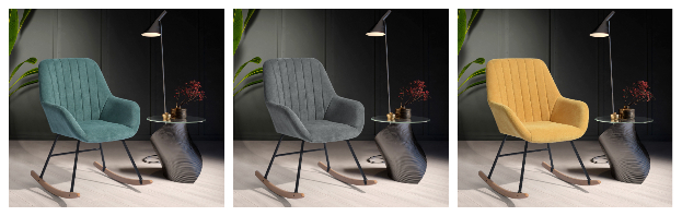 כורסת נדנדה מודרנית עם בסיס עץ מלא, שלשה צבעים לבחירה - מבית HOMAX – תמונה 4