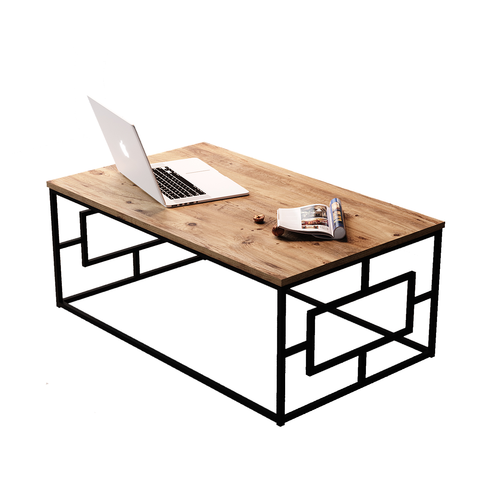 שולחן קפה מעוצב Bren - עם שלדת מתכת חזקה ויציבה - מבית HOMAX – תמונה 2