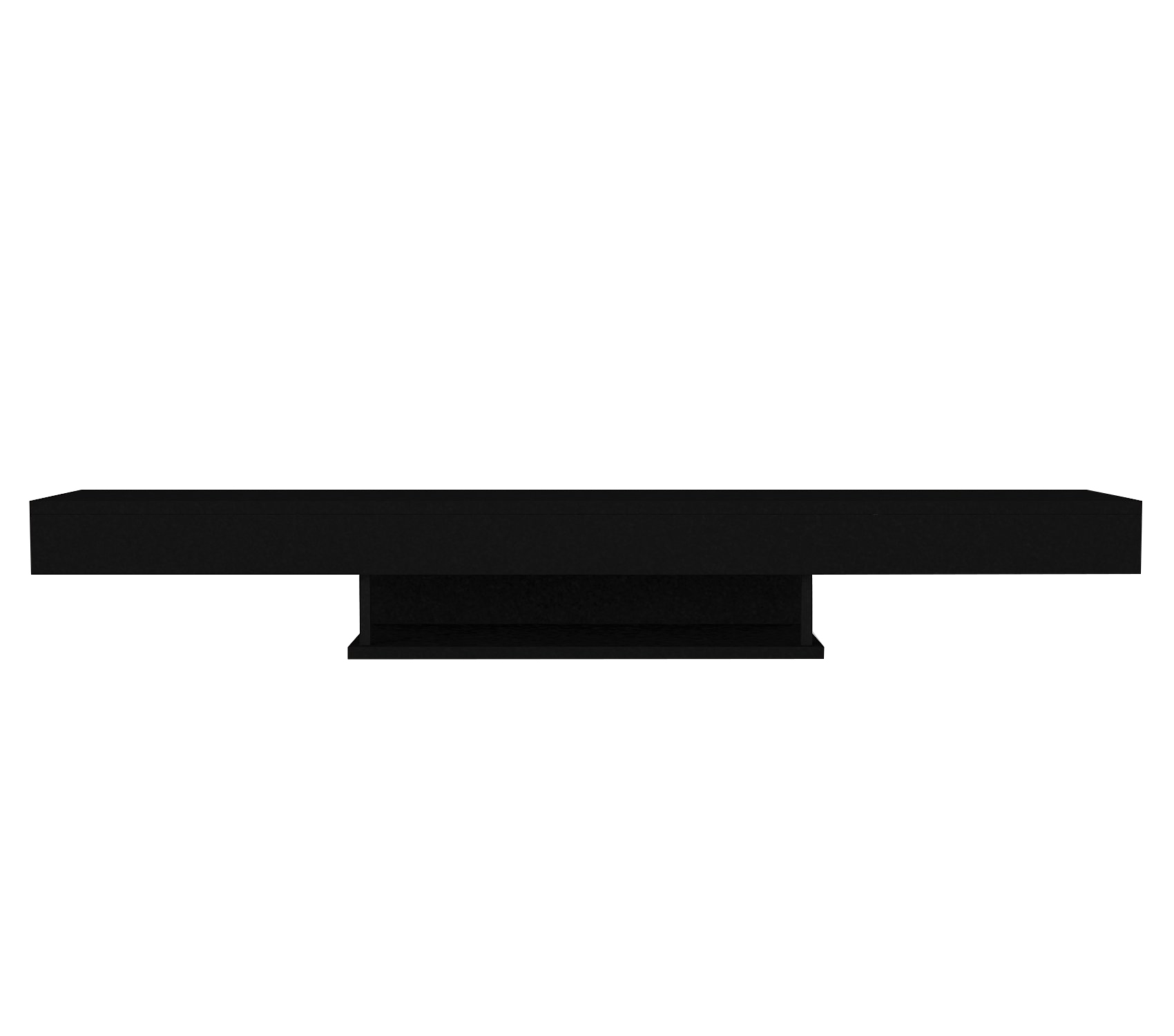 מזנון טלוויזיה צף דגם DE2507: עיצוב מודרני, רחב 150 ס"מ, שחור - מבית HOMAX – תמונה 2