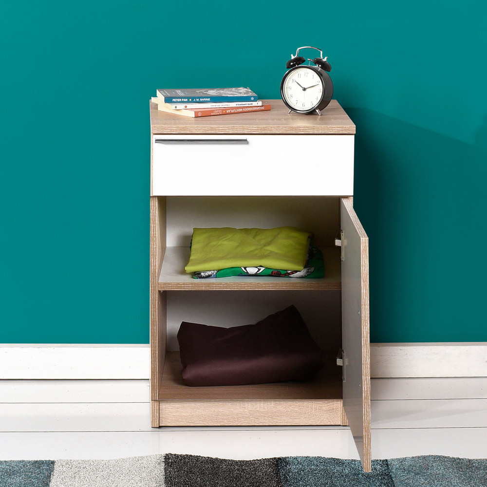 שידת לילה דו-גונית MD711 - אחסון חכם לנוחות מרבית בטכנולוגיית TÜV CERT ISO 9001 - מבית HOMAX – תמונה 5