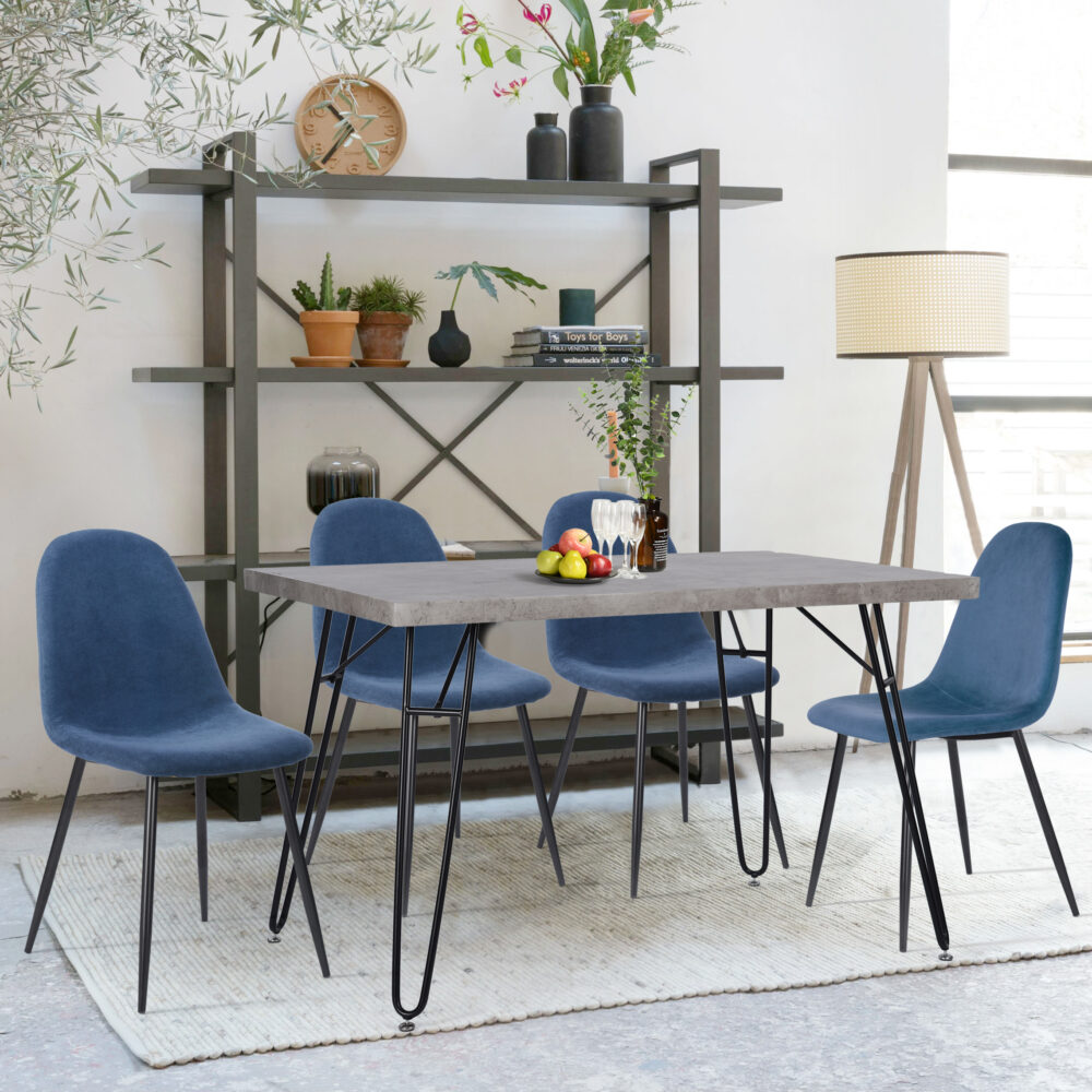 שולחן אוכל מודרני בעיצוב אבן עם פלטת MDF בעובי 4 ס"מ - מבית HOMAX