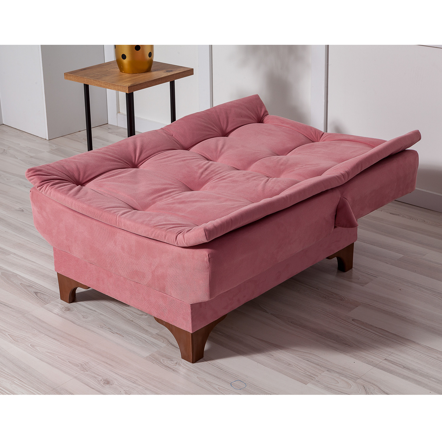 כורסא נפתחת מעוצבת ורודה עם ריפוד נעים מידות מיטה: 110 * 75 ס"מ - מבית HOMAX – תמונה 3