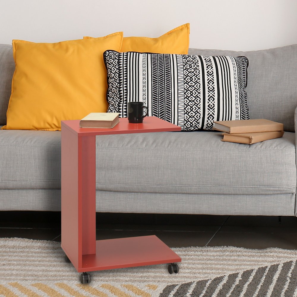 שולחן צד נייד על גלגלים יוקון HP108 - נייד, שימושי, ועמיד. מידות: ג65 ר35 ע45 ס"מ - מבית HOMAX