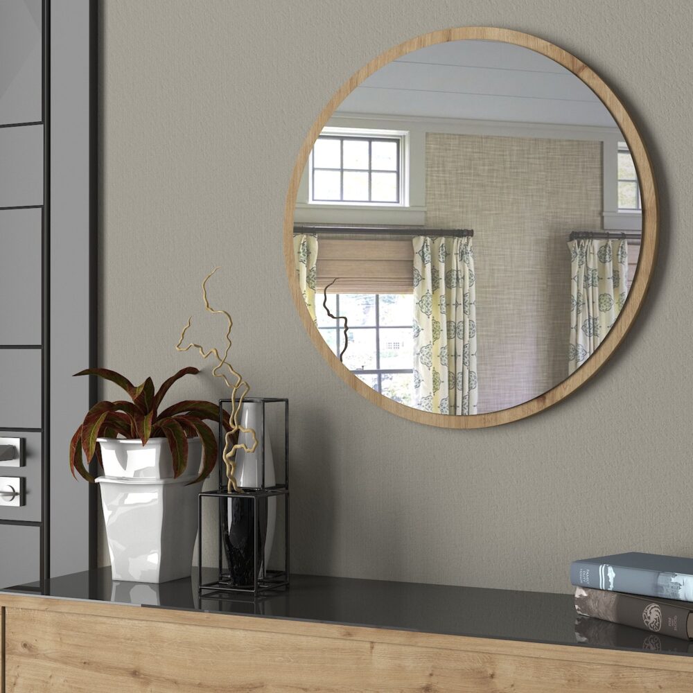 מראה עגולה קייטי DE0109 - שלושה צבעים, קוטר 60 ס"מ - מבית HOMAX