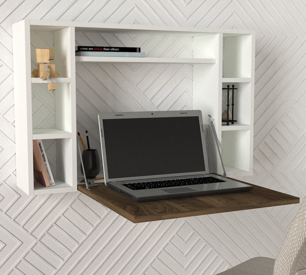 עמדת עבודה תלויה עם שולחן נפתח כולל 7 תאי אחסון - איסטה DE5300 - מבית HOMAX