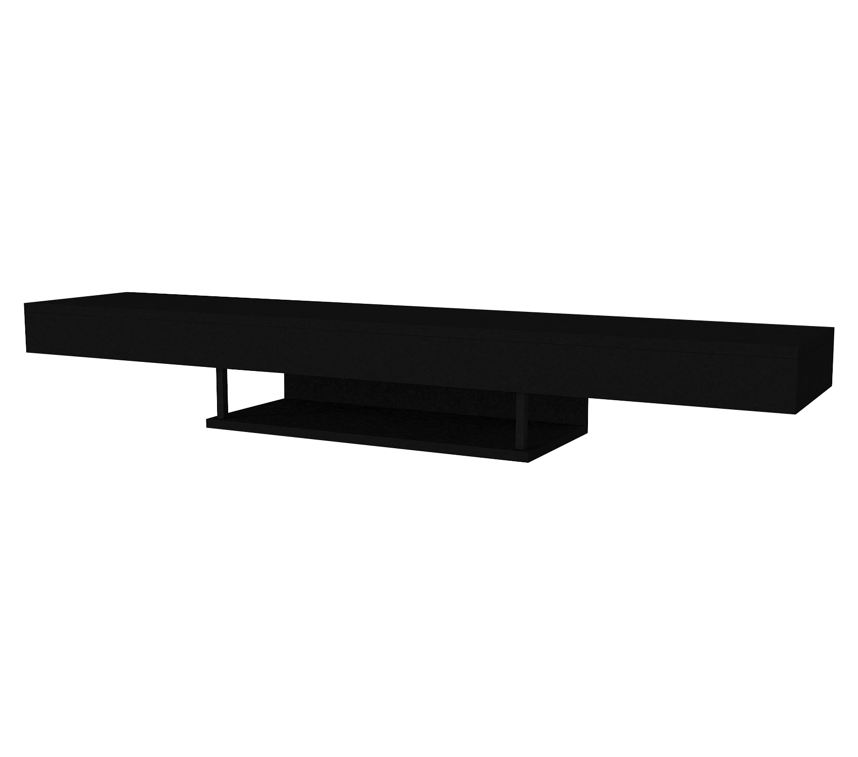 מזנון טלוויזיה צף דגם DE2507: עיצוב מודרני, רחב 150 ס"מ, שחור - מבית HOMAX – תמונה 4