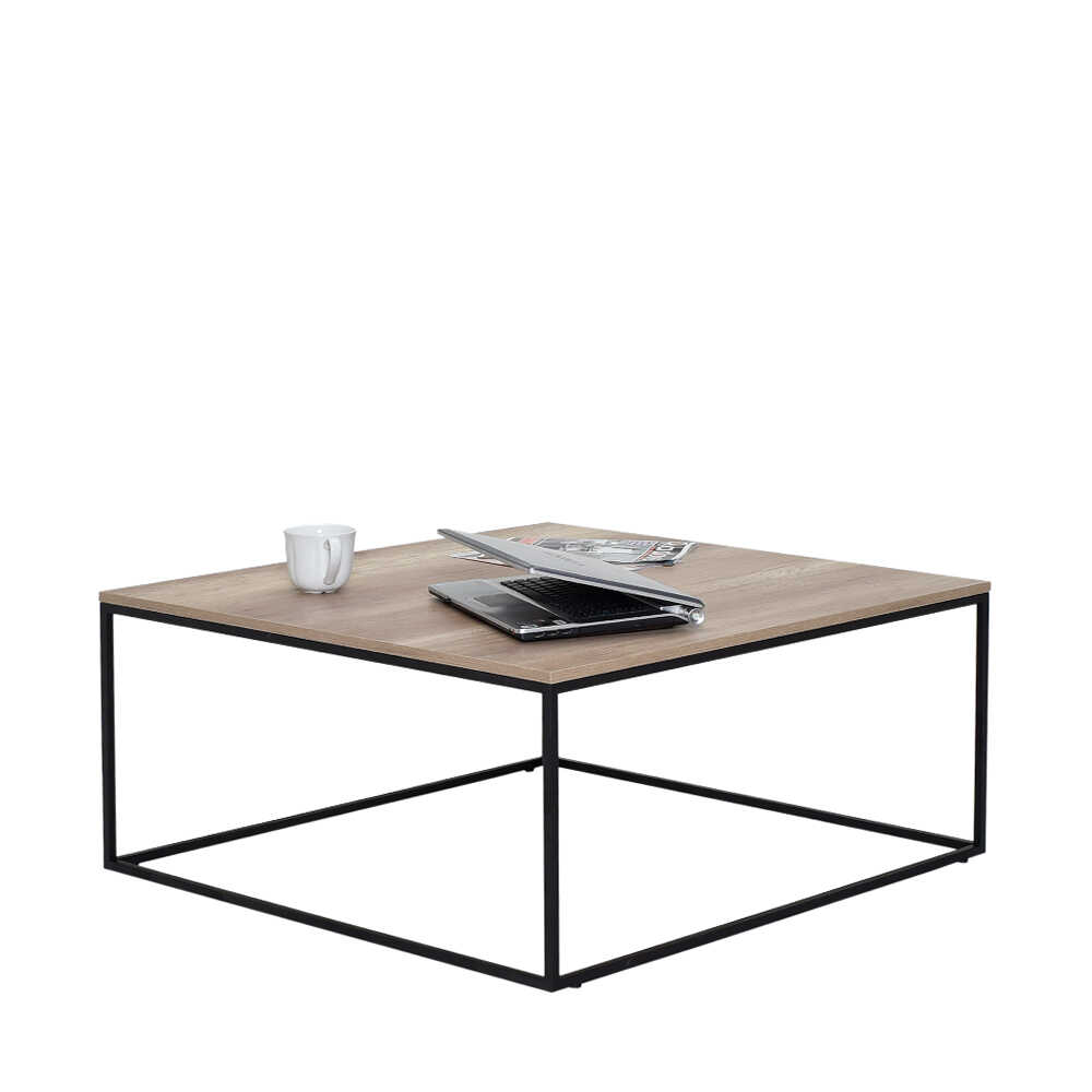 שולחן סלון ריבועי בעיצוב קלאסי עם רגלי פלדה חזקות - Meydan-SHP-980 - מבית HOMAX