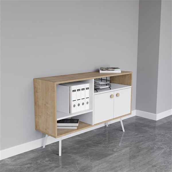 שידה רב תכליתית בעיצוב נקי – אידיאלית למשרד ולחללי הבית, רוחב 119 ס"מ - מבית HOMAX