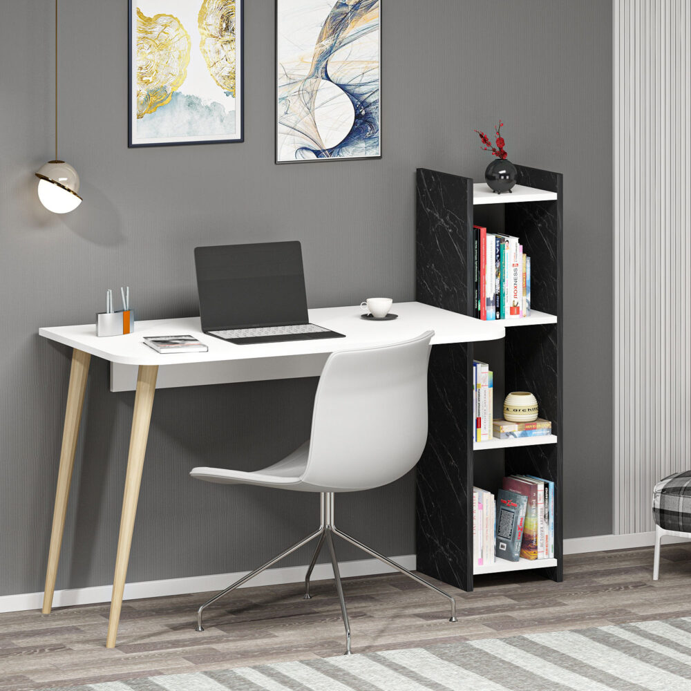 עיצוב ייחודי עם מקום עבודה מאורגן - Glaxy עמדת עבודה 18 מ"מ ציפוי מלמין - מבית HOMAX