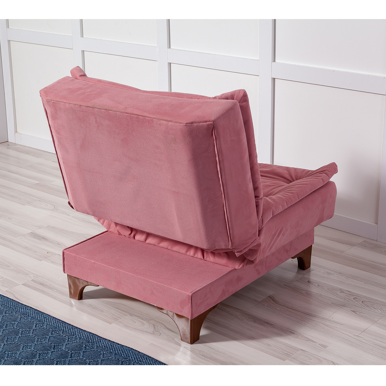כורסא נפתחת מעוצבת ורודה עם ריפוד נעים מידות מיטה: 110 * 75 ס"מ - מבית HOMAX – תמונה 4