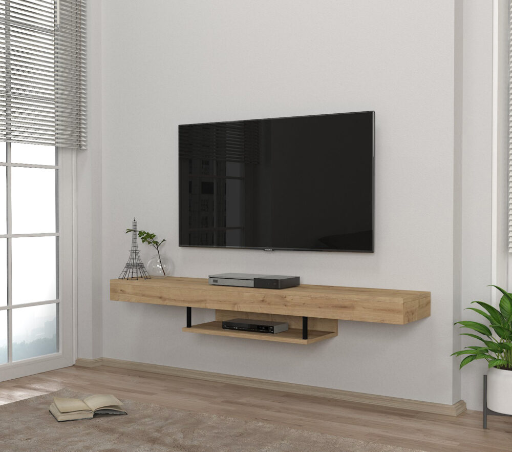 מזנון טלוויזיה צף אלברס DE2507 בעיצוב מודרני - רוחב 150 ס"מ - מבית HOMAX