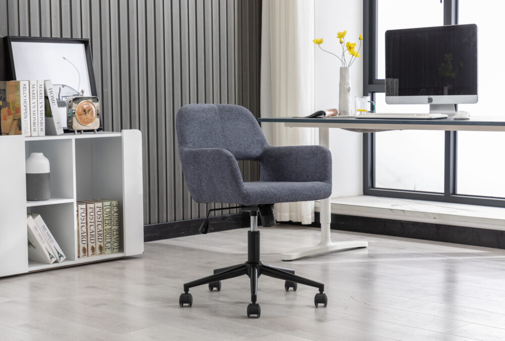 כותרת חדשה: כיסא משרדי Xaden מעוצב - בוכנה פנאומטית להתאמת גובה מושלמת - מבית HOMAX