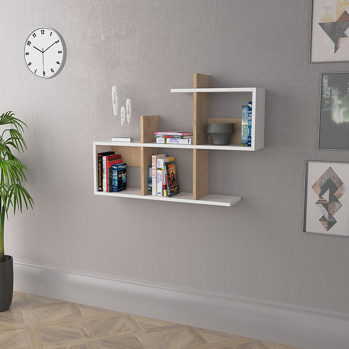 סט שולחן ומדף תואם Lagomood עם משטח עבודה מרווח בעובי 18 מ"מ - מבית HOMAX