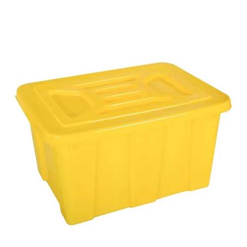 מכסה עמיד במיוחד למיכל ב-130 ליטר בצבע צהוב -  דגם 770×660×435 מ”מ - נסליין