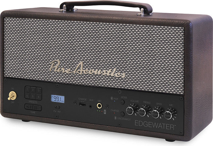 רמקול סטריאו נייד בלוטוס סטריאו 100W עם DSP דגם EDGEWATER-BROWN