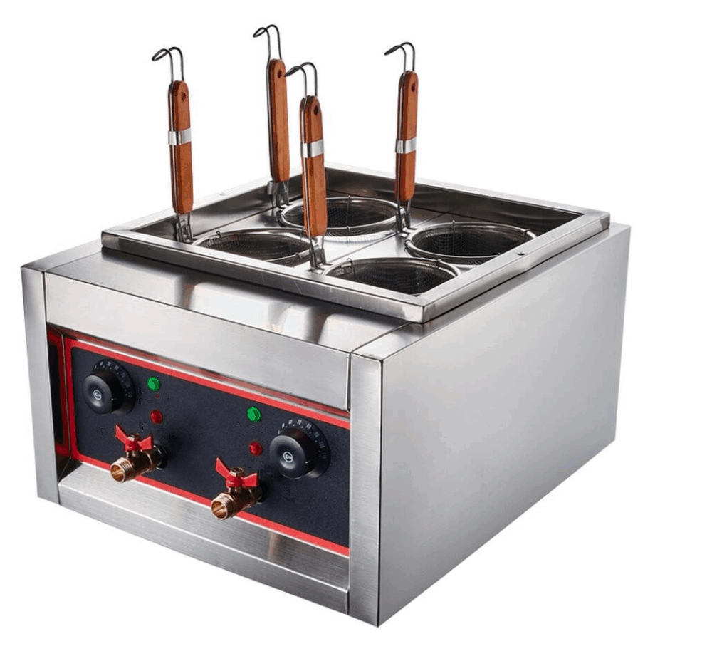 פסטה קוקר דלפקי 4 סלסלאות עם ברז ריקון