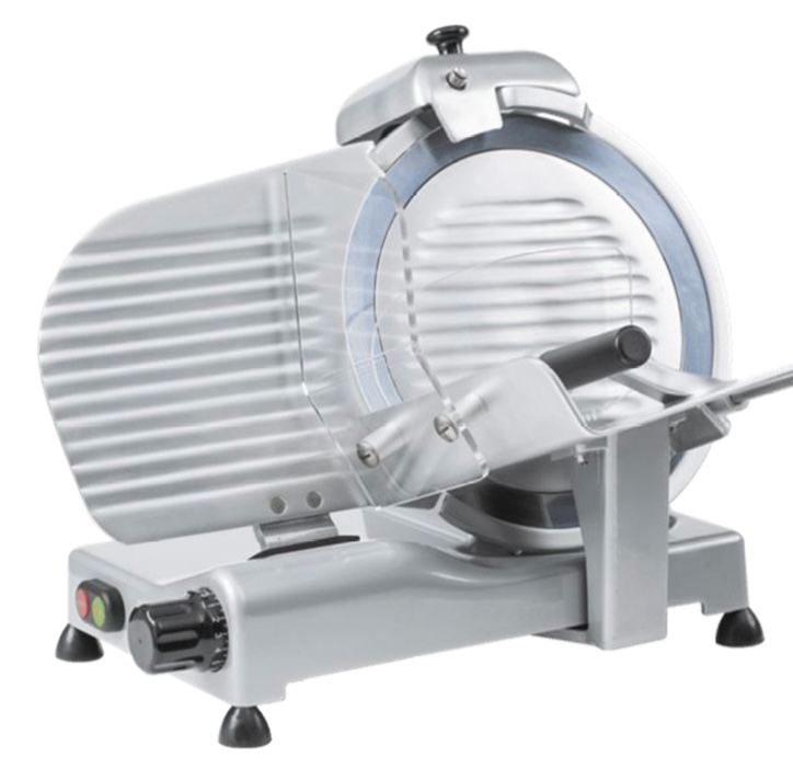 מכונה לפריסת בשר תוצרת איטליה קוטר 300 עם סכין מצופה טפלון