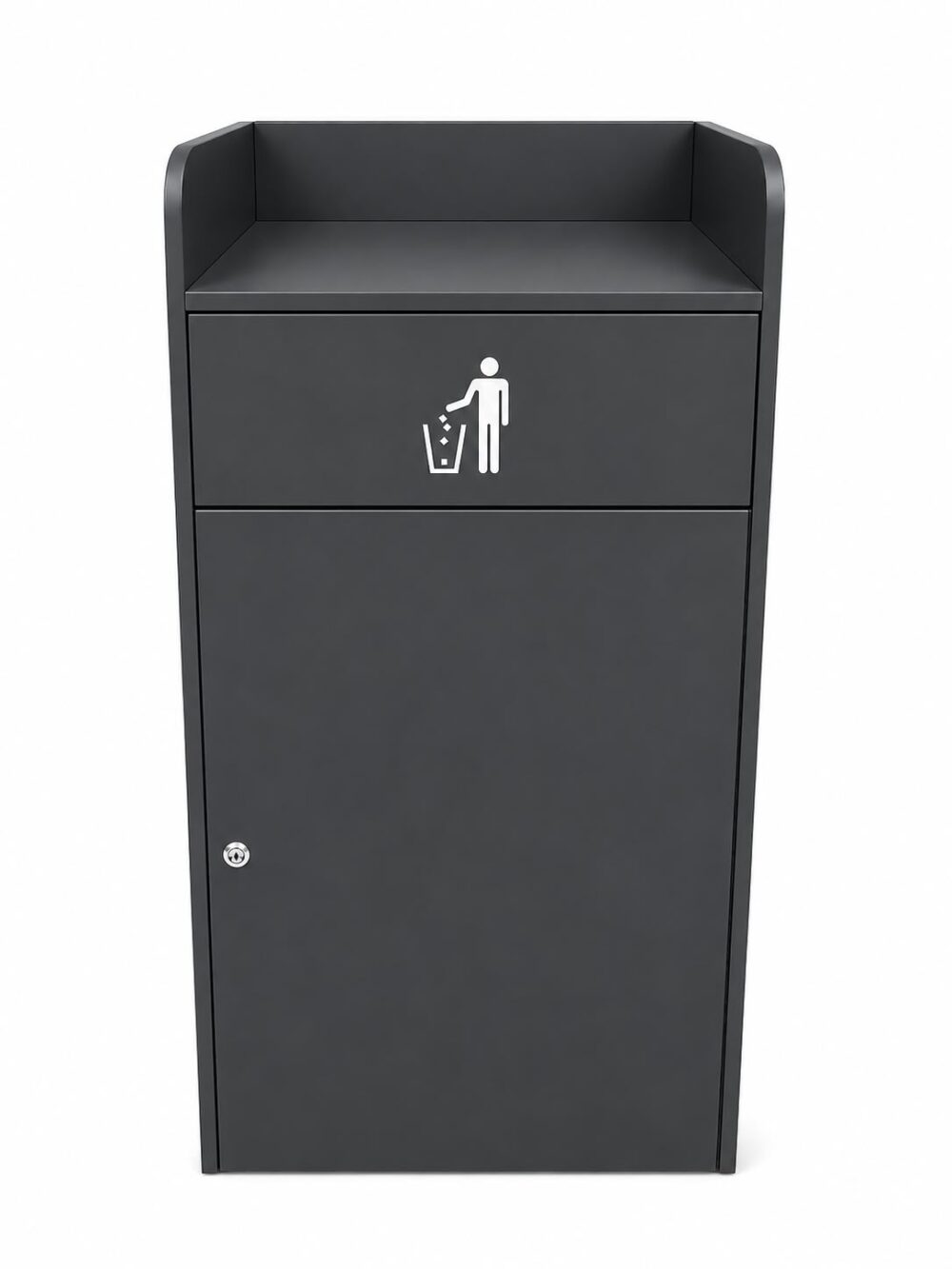 פח בורגר 180 ליטר שחור 590X580X1220 מ"מ מבית נסליין