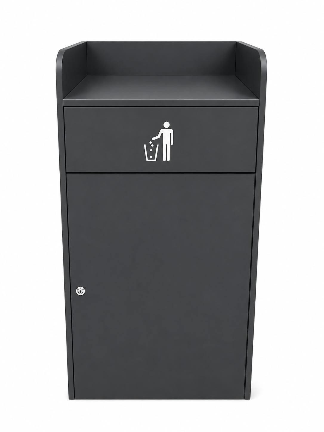 פח בורגר 180 ליטר שחור 590X580X1220 מ"מ מבית נסליין