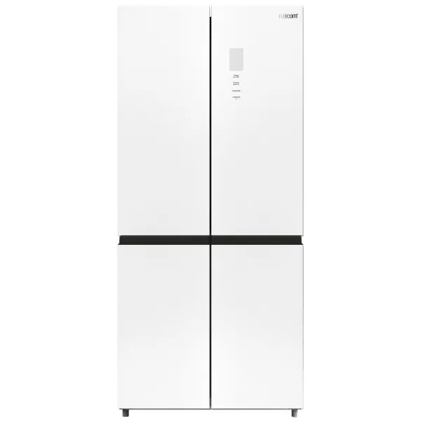 מקרר 4 דלתות 475 ליטר דגם FJ-NF515W פוג'יקום FUJICOM זכוכית לבנה