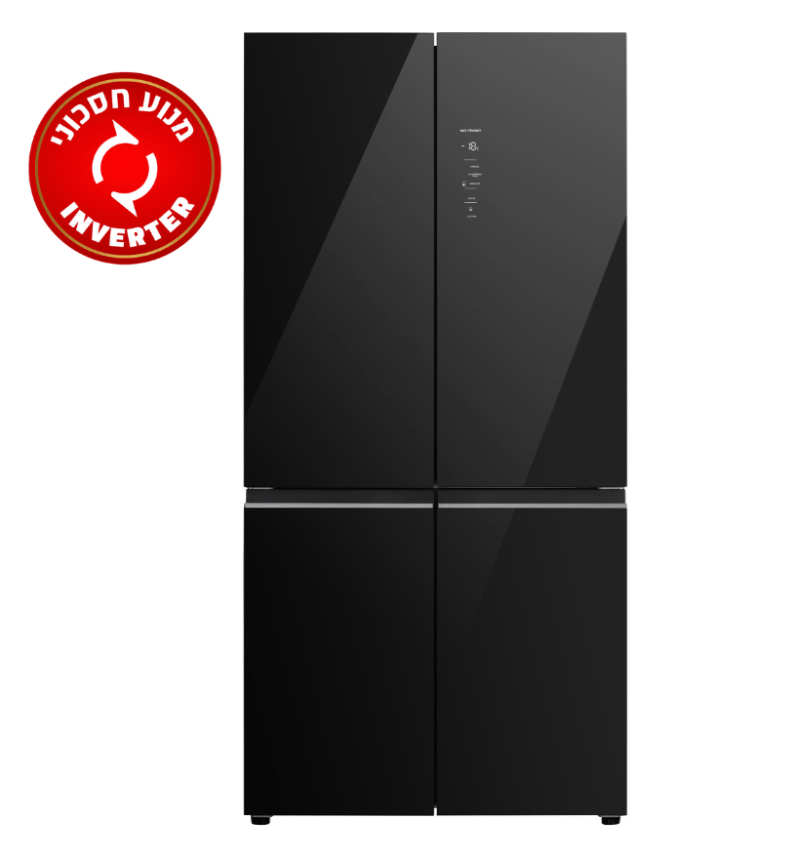 מקרר 4 דלתות 600 ליטר דלתות שחורות FJ-NF800BK פוג’יקום FUJICOM