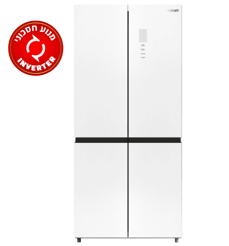 מקרר 4 דלתות 539 ליטר דלתות לבנות FJ-NF615W פוג’יקום FUJICOM