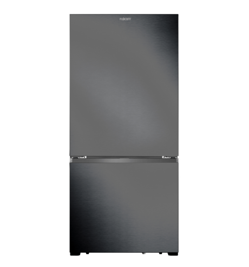 מקרר מקפיא תחתון 499 ליטר נירוסטה מושחרת FJ-NF514DXBF פוג’יקום FUJICOM