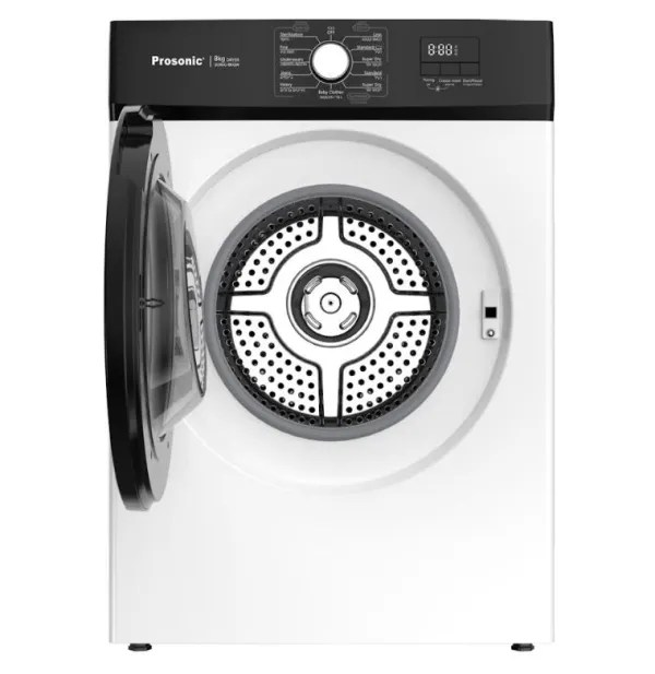מייבש כביסה 8 קג לבן PRO-80WL1V פרוסוניק prosonic – תמונה 3