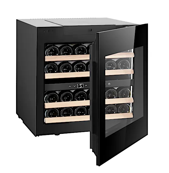 מקרר יין אינטגרלי עילי עד 24 בקבוקים שני אזורי קירור Touch-to-Open דגם SU-24PB