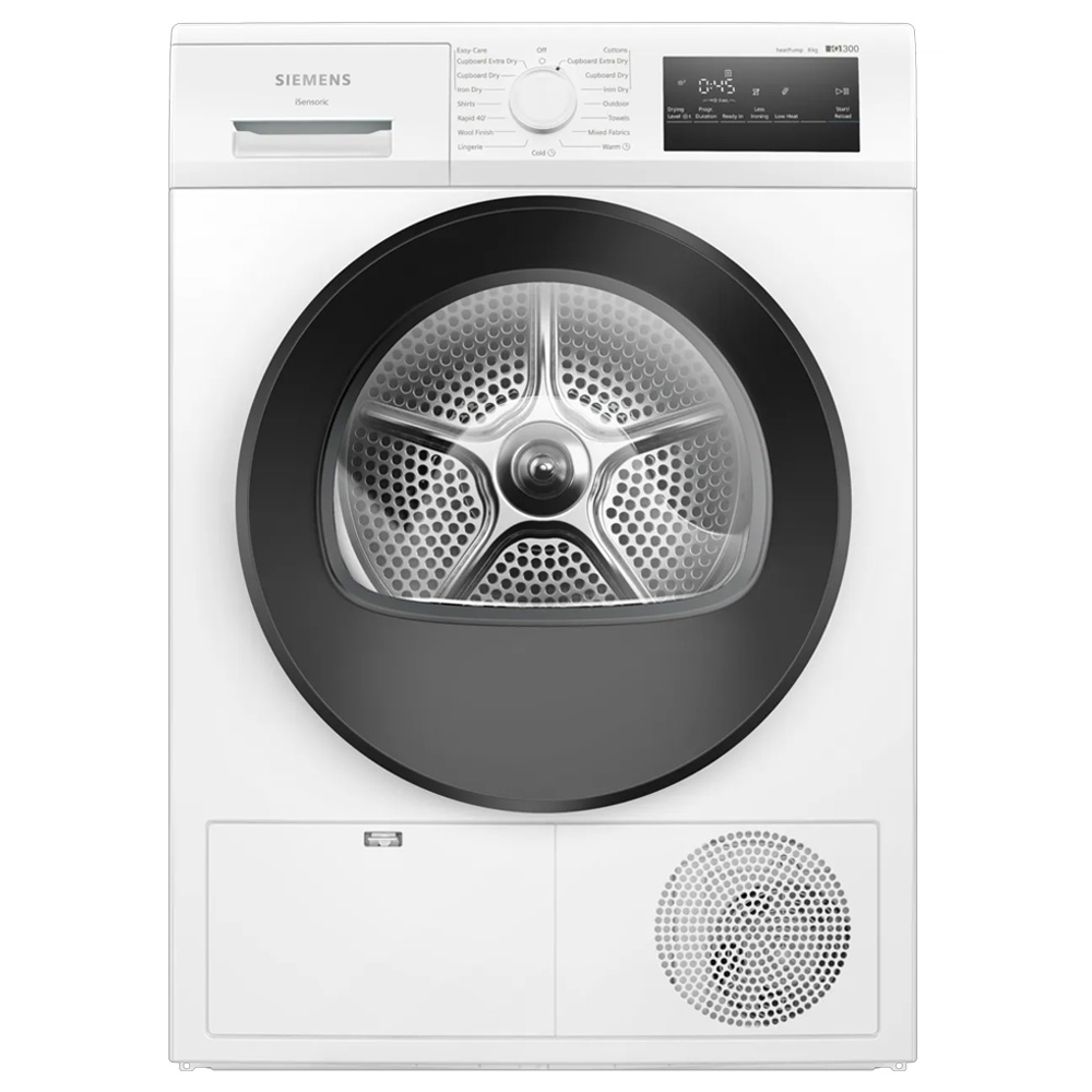 מייבש כביסה SIEMENS WT85H225IL עם חיישנים חכמים וקיבולת 8 ק"ג