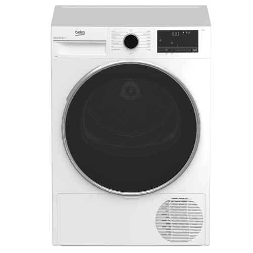 מייבש כביסה Beko ‏9 ק"ג דגם B3T69110 עם פנל בעברית ו-15 תוכניות ייבוש