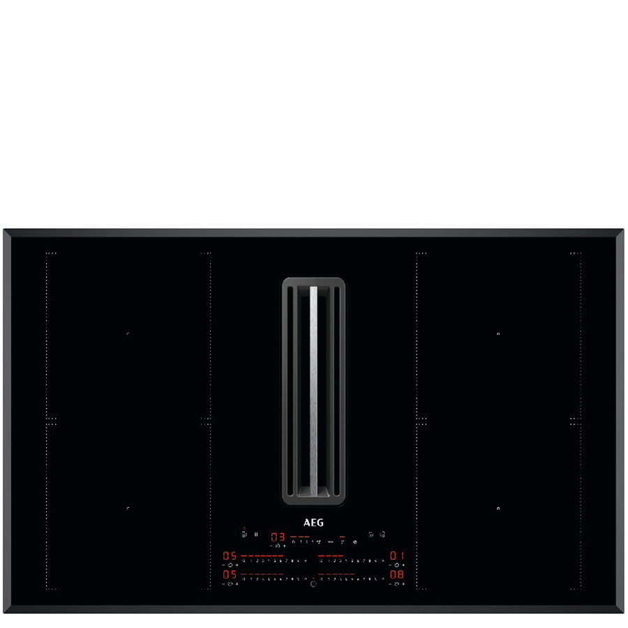 כיריים אינדוקציה AEG עם קולט אדים ו-4 אזורי בישול - מודל CCE84751FB