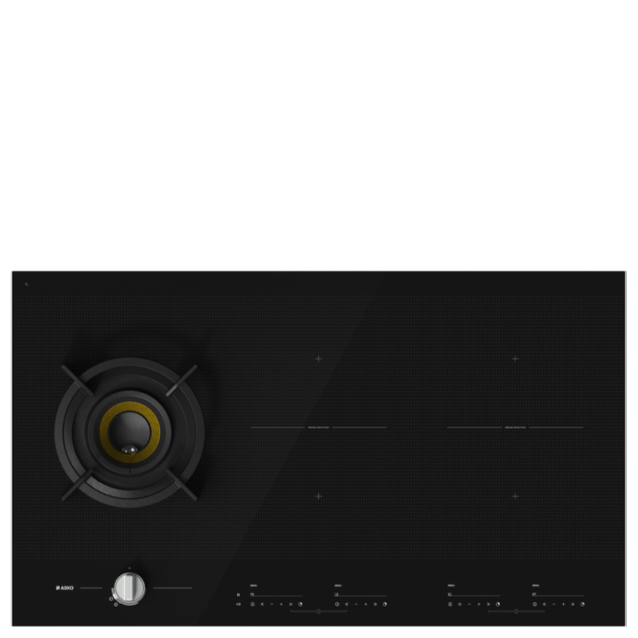 כיריים אינדוקציה ASKO HIG1995AB - שילוב אינדוקציה וגז עם מבער Volcano Wok