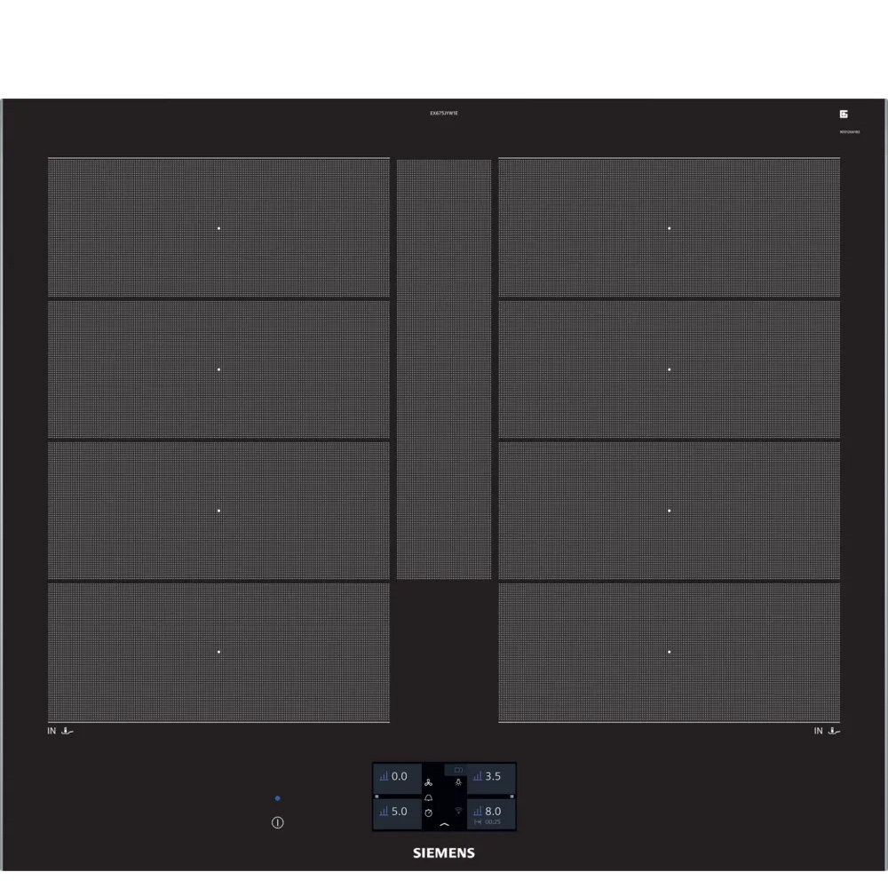 כיריים אינדוקציה SIEMENS EX675JYW1E עם טכנולוגיית flexInduction Plus - 4 מבערים