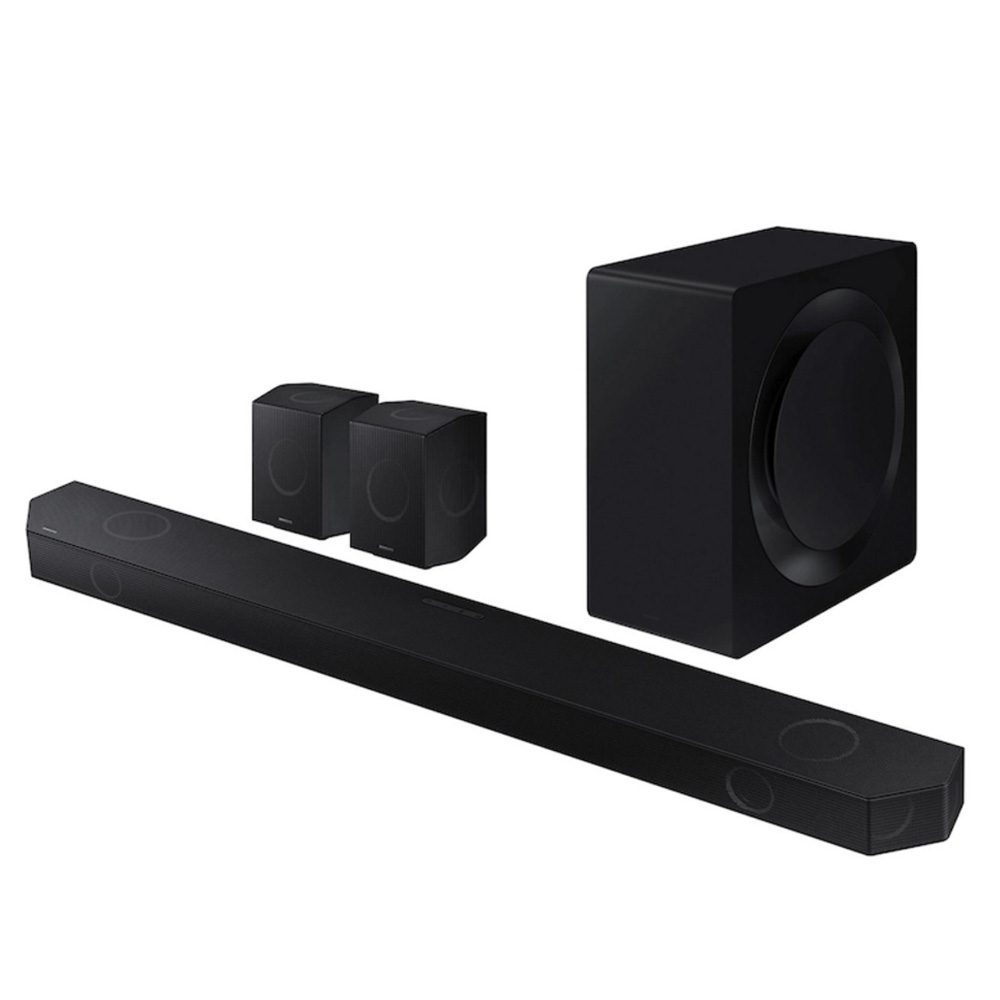 מקרן קול Samsung HW-Q990D עם 11.1.4 ערוצים וסאב וואפר אלחוטי מרשים