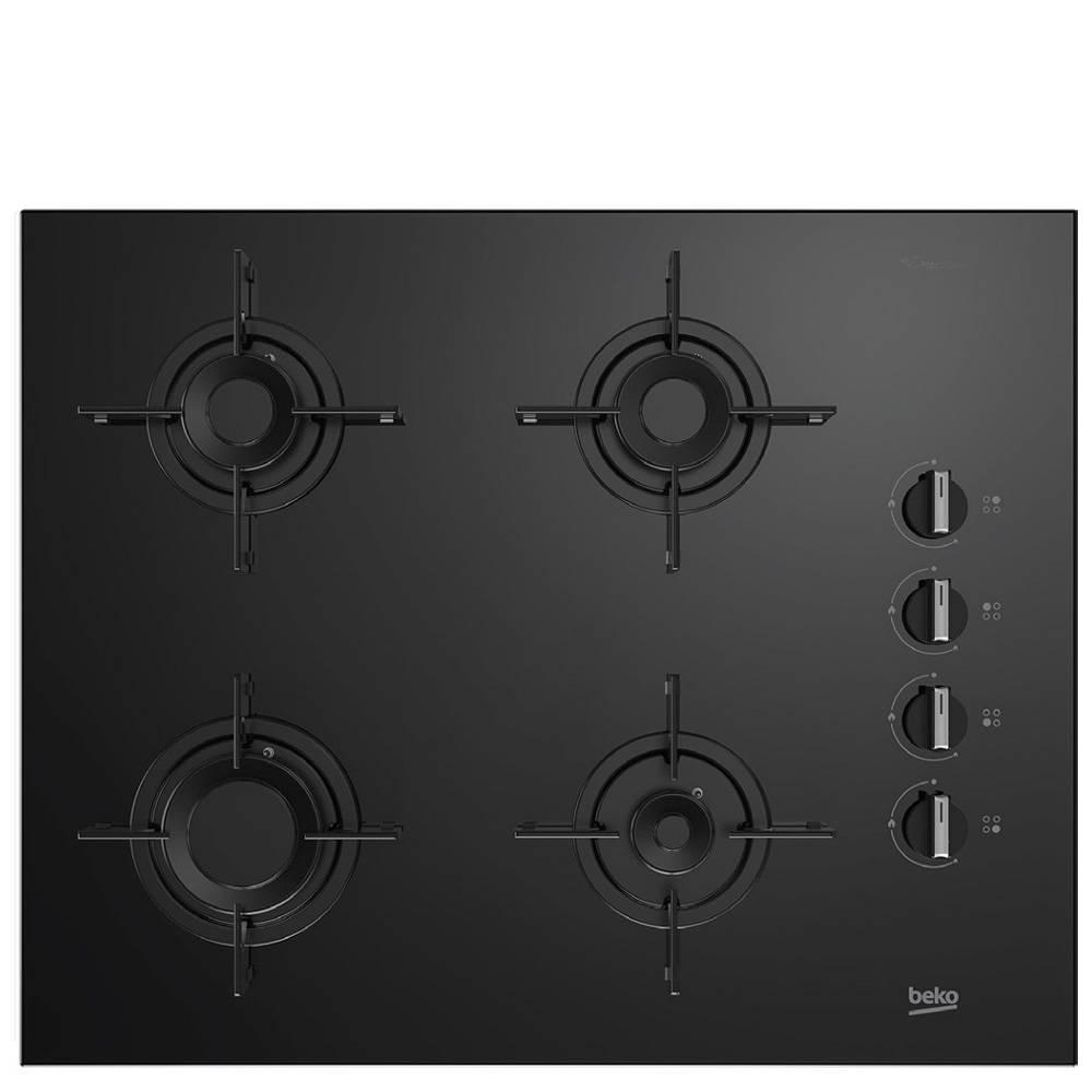 כיריים גז BEKO דגם K6510IL עם 3 מבערים ולהבת ווק בגודל 65 ס"מ