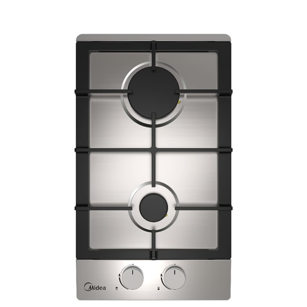 כיריים גז נירוסטה MIDEA 30SB005 6734 עם 2 להבות והספק 3000W